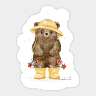 Rain Bear Sticker